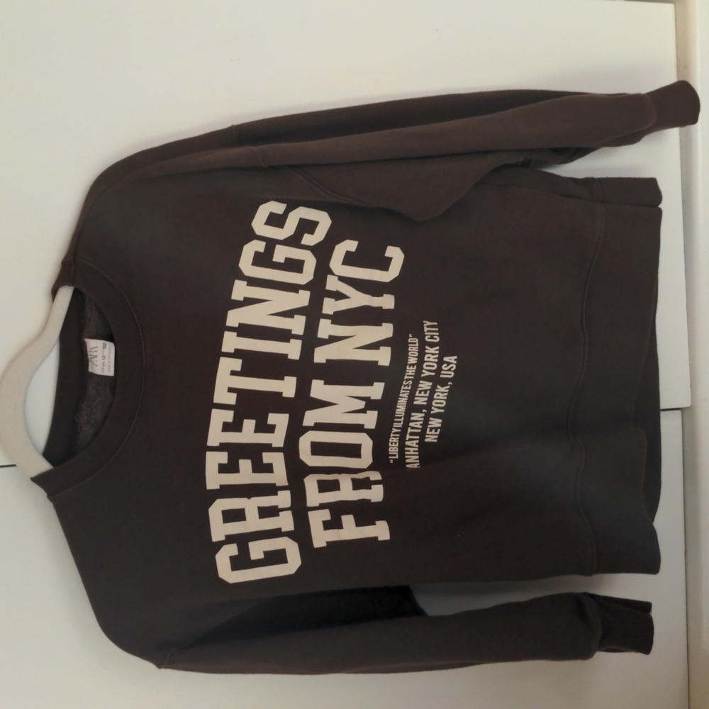 Girls Zara sweatshirt Sz 11-12